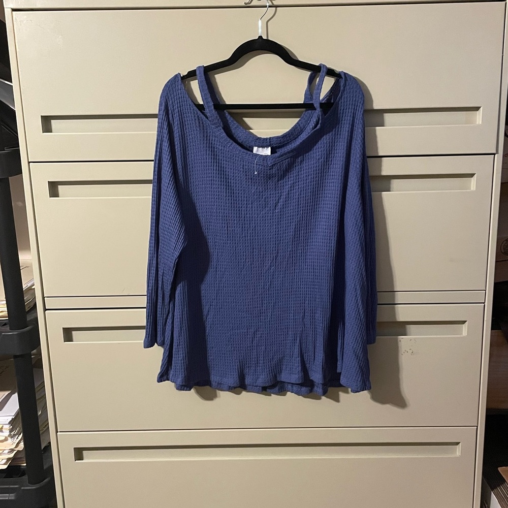 NWT Anthropologie Sunday Waffle Knit Top Size 3X